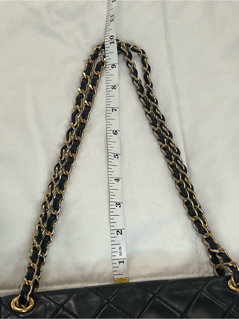 Chanel Gold Chain Matelasse Lambskin Shoulder Bag - Picture 15 of 16